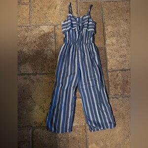 Abercrombie Kids Blue and White Striped One Piece